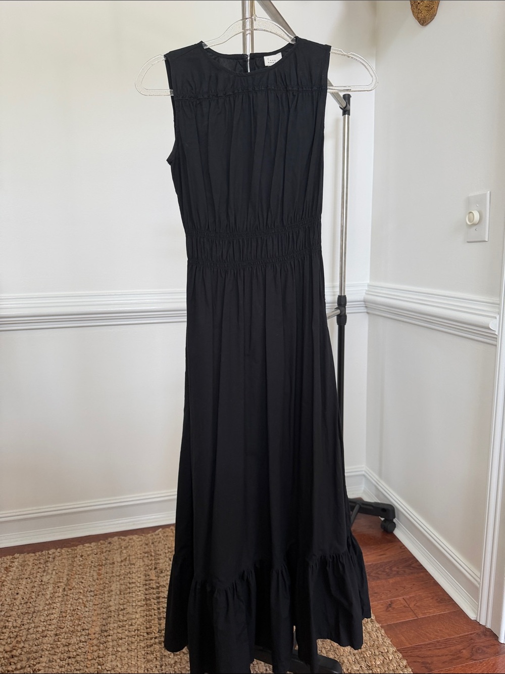 a new day Black Sleeveless Maxi Dress with Ruffled Hem